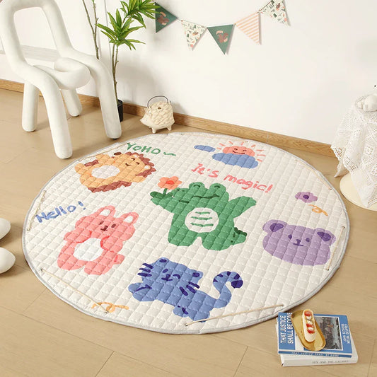 Activity Play Mat - Toy Storage Bag - Cartoon Animals - Just Kidding Store