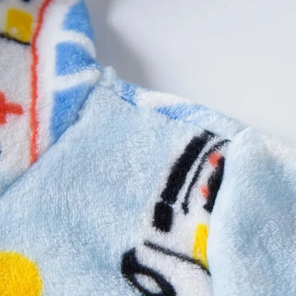 Winter Hooded Flannel Kids Robe - Just Kidding Store