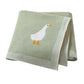 White Goose Cotton Knitted Blanket - Just Kidding Store