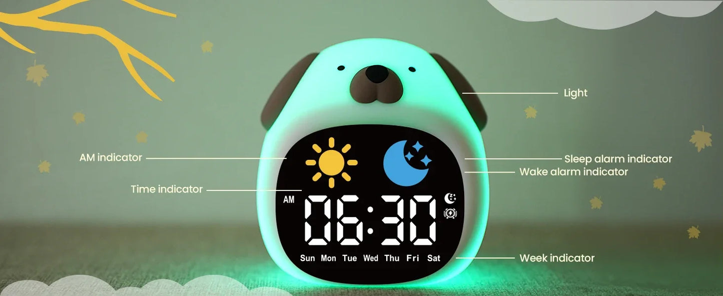 Alarm Clock Touch Control Night Light - Just Kidding Store