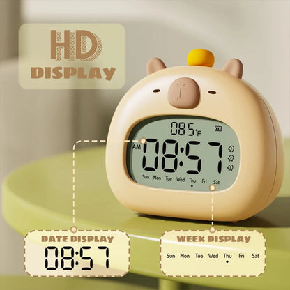 Capybara LED Alarm Clock Night Light - Just Kidding Store