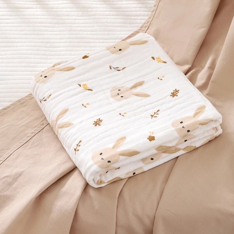 4 Layers Muslin Swaddle Blanket - Just Kidding Store