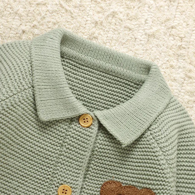 Teddy Knitted Infant Romper - Just Kidding Store