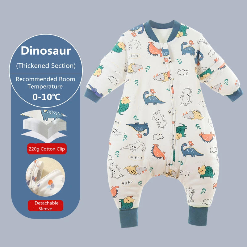 Split Leg Sleep Sack - Detachable Sleeve Sleeping Bag - 3 Thickness Option - Just Kidding Store