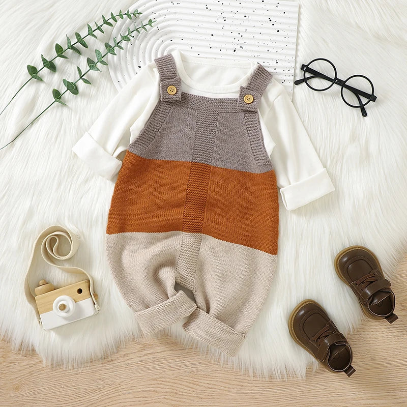 Striped Knitted Baby Infant Toddler Jumpsuit - Just Kidding Store