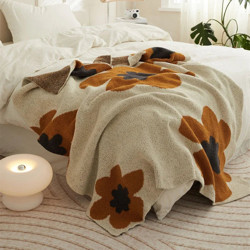 Fluffy Flower Throw Blanket - Just Kidding Store