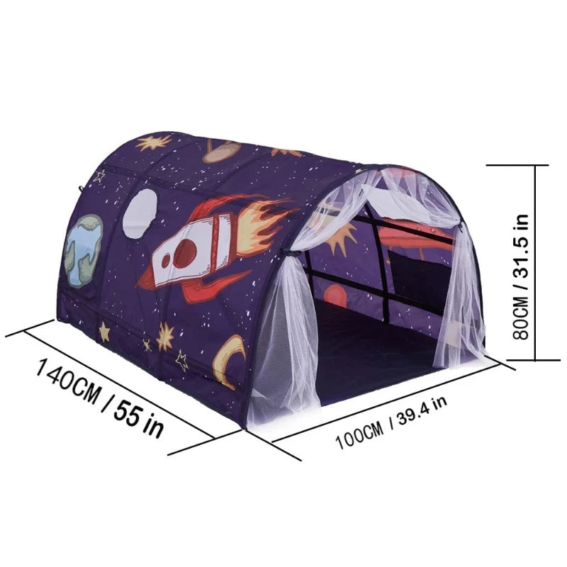 Space Rocket Tunnel Tent - Just Kidding Team