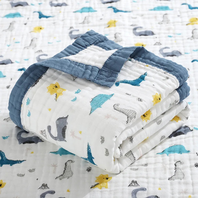 6 Layers Cotton Swaddle Blanket - Just Kidding Store