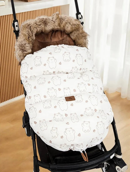 Winter Windproof Footmuff - Universal Pram Sleepsack 0-24M - Just Kidding Store