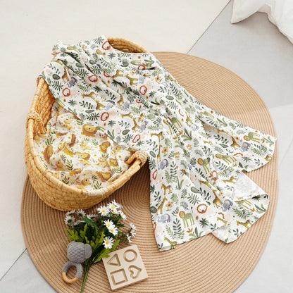 Cotton Bamboo Oversized Swaddle Blanket - Just Kidding Store