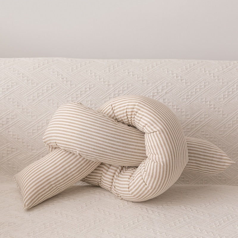 Cotton Linen Stripe Pillow - Just Kidding Store