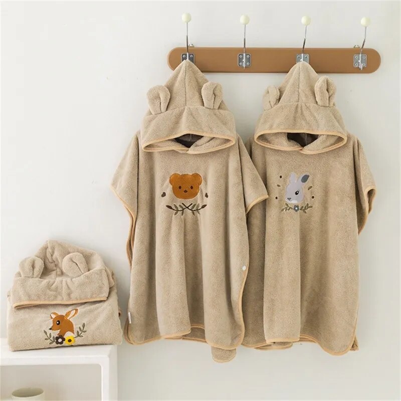 Coral Velvet Hooded Towel - Just Kidding Store