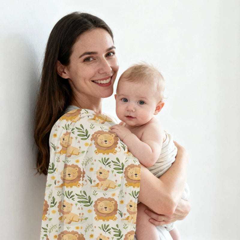 Cotton Bamboo Oversized Swaddle Blanket - Just Kidding Store