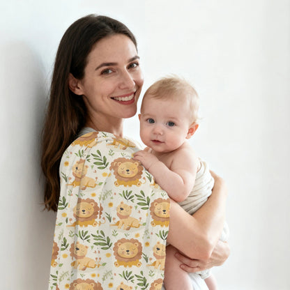 Cotton Bamboo Oversized Swaddle Blanket - Just Kidding Store