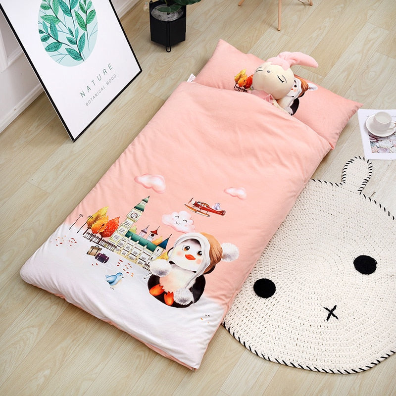 Kids Sleeping Bag With Pillow - Sleeping Envelope - Just Kidding Store
