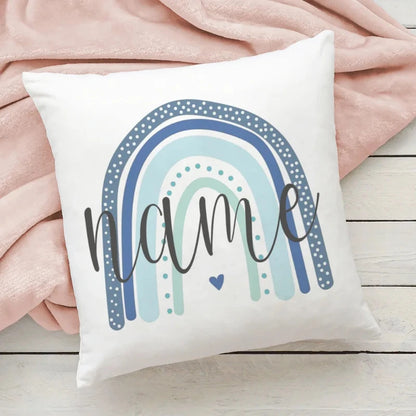 Personalised Rainbow Pillow Case - Custom Cushion Cover - Just Kidding Store