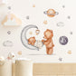 Moon Clouds Teddy Bear Nursery Children Wall Decals - Just Kidding Store