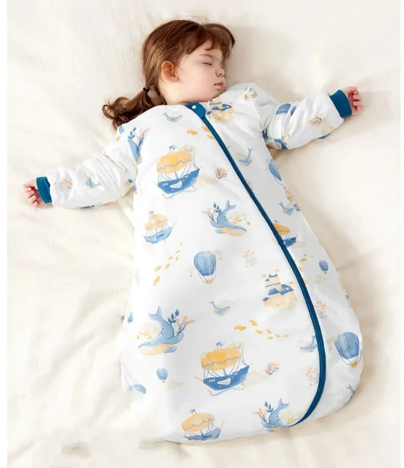 Thermostatic Sleeping Bag - Removable Sleeves Sleep Sack - Just Kidding Store