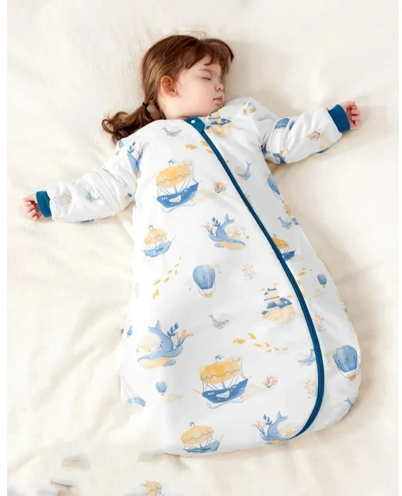 Thermostatic Sleeping Bag - Removable Sleeves Sleep Sack - Just Kidding Store