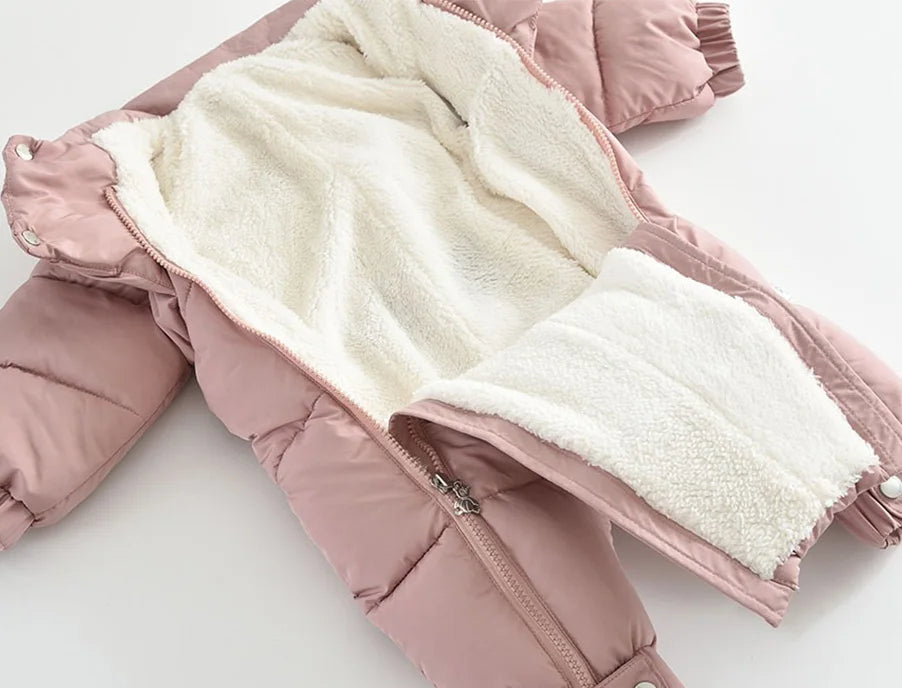 Thick Hooded Snowsuit Set Baby Infant Toddler - Just Kidding Store