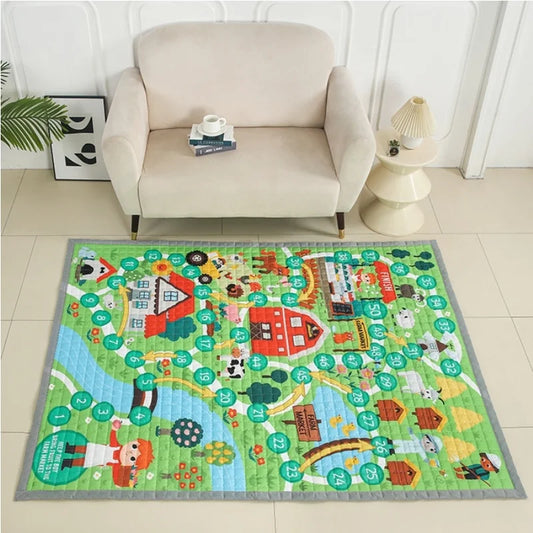 Oversized Play Mat - Quilted Anti Skid Carpet - Just Kidding Store