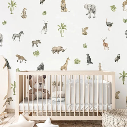 Wild Africa Nursery Children Wall Decals - Just Kidding Store