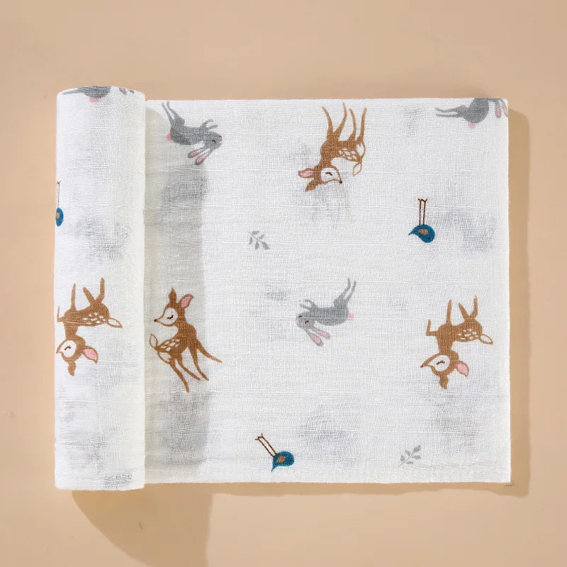 Muslin Blanket - 2 Layers Cotton Swaddle