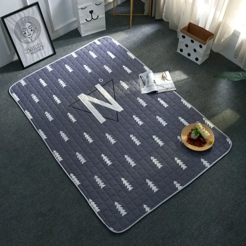 Oversized Quilted Play Mat - Waterproof Anti Skid Carpet - Just Kidding Store