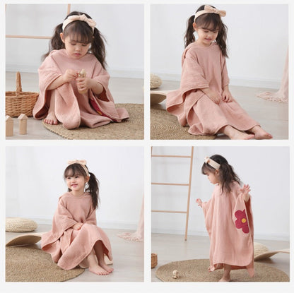 Muslin Hooded Poncho Childrens Towel - Just Kidding Store