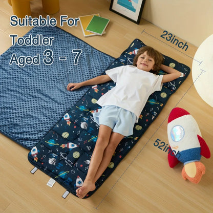 Outer Space Nap Mat - Sleeping Envelope With Pillow - Just Kidding Store