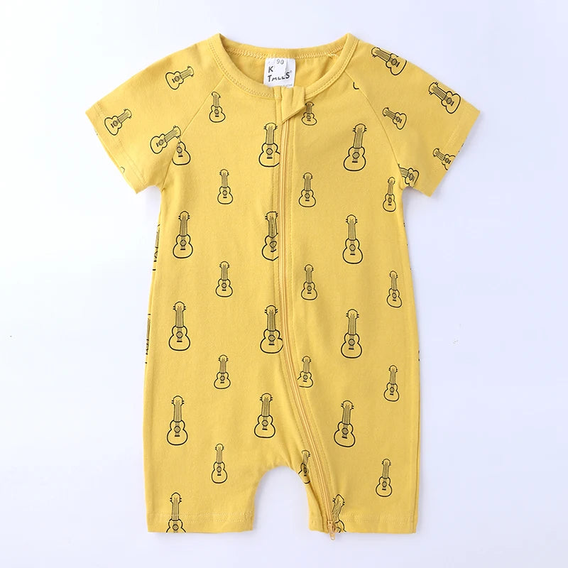 Yellow Guitar Summer Romper - Just Kidding Store