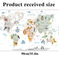 Animal World Map Wall Decal - Just Kidding Store