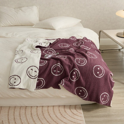 Smiley Face Double Sided Blanket - Just Kidding Store