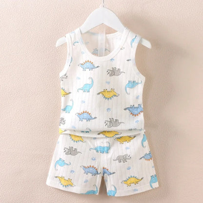Dinosaur Summer Pajama Set - Just Kidding Store