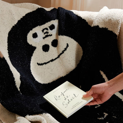 Fluffy Gorilla Throw Blanket - Just Kidding Store