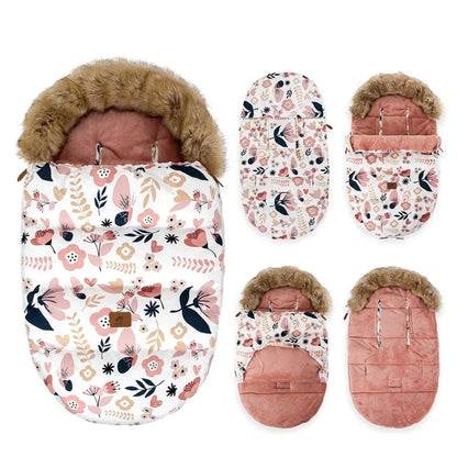 Winter Windproof Footmuff - Universal Pram Sleepsack 0-24M - Just Kidding Store