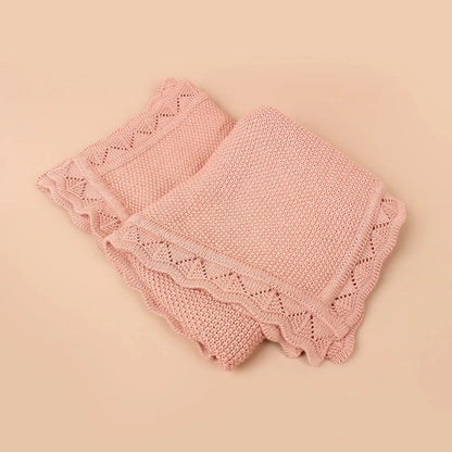Heirloom Knitted Cotton Baby Children Blanket - Just Kidding Store