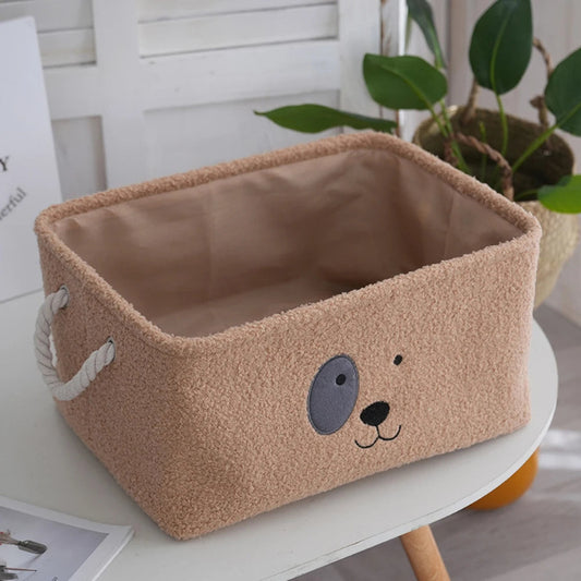 Plush Doggy Storage Basket - Toys Organizer - Just Kidding Store