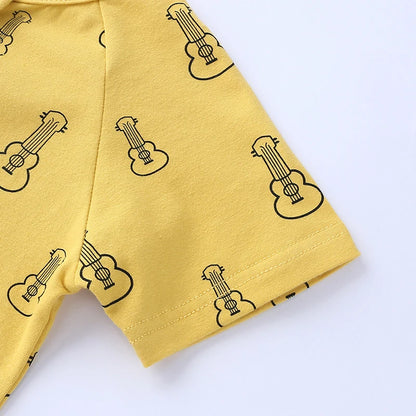 Yellow Guitar Summer Romper - Just Kidding Store