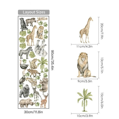 Wild Africa Nursery Children Wall Decals - Just Kidding Store