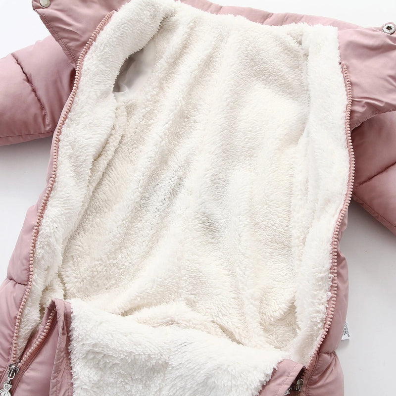 Thick Hooded Snowsuit Set Baby Infant Toddler - Just Kidding Store