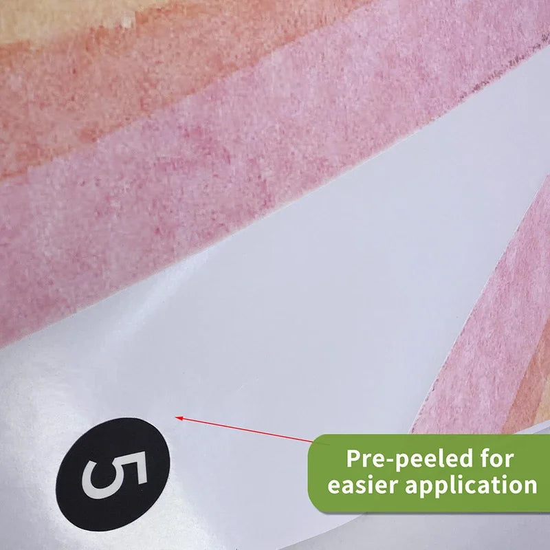 Pastel Watercolor Rainbow Fabric Wall Decal - Just Kidding Store