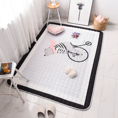 Oversized Quilted Play Mat - Waterproof Anti Skid Carpet - Just Kidding Store