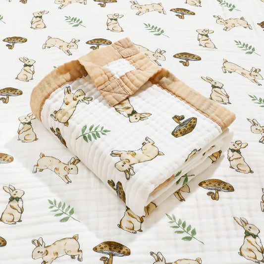 6 Layers Cotton Swaddle Blanket - Just Kidding Store