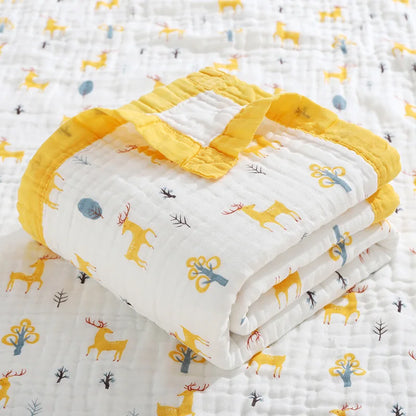 6 Layers Cotton Muslin Blanket - Just Kidding Store