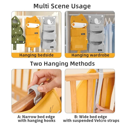 Crib Hanging Storage - Multi Functional Organizer - Just Kidding Store