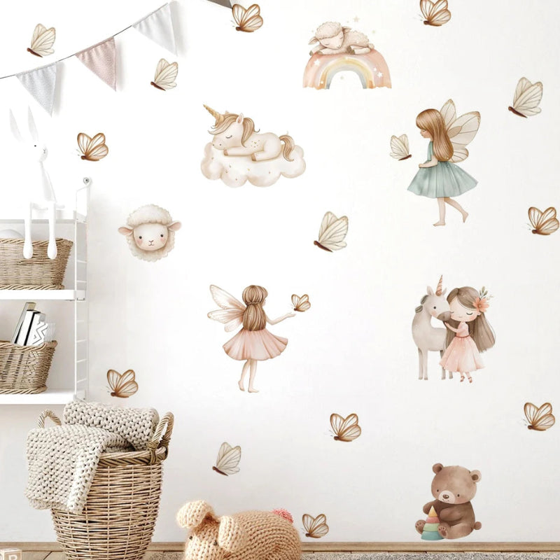 Whimsical Fairy Garden Wall Decals - Just Kidding Store