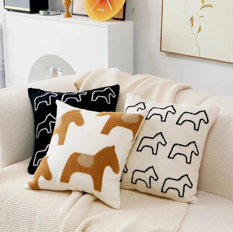 Pony Embroidered Cushion Covers - Just Kidding Store