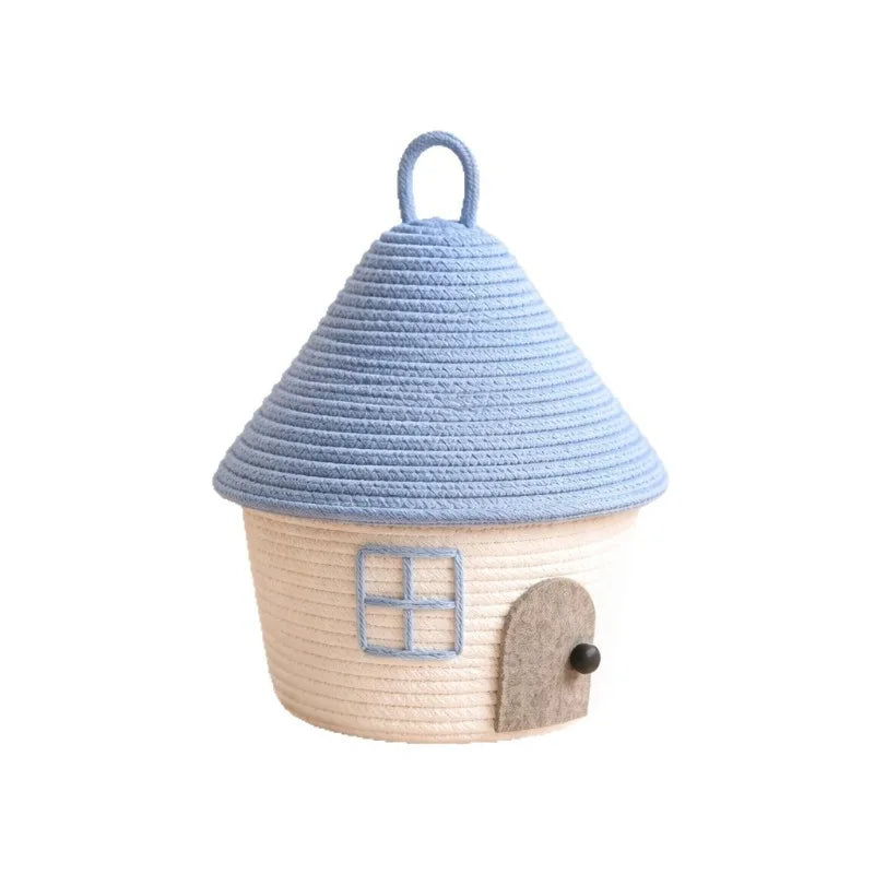 Crochet Cottage Cotton Rope Storage Baskets - Just Kidding Store