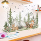 Watercolor Mountain Animals Wall Decal - Just Kidding Store